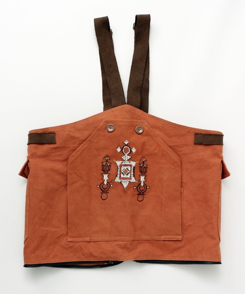 チャイハネ（チャイハネ）の「【チャイハネ】トゥアレグ刺繍バッグ/ベスト 2WAY（ショルダーバッグ・メンズ・ブラック/ナチュラル/キャメル・FREE）」の14枚目の写真