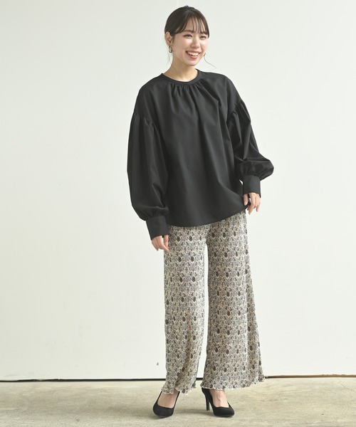 rps（アールピーエス）の「カットプリーツイージーパンツ（その他パンツ・レディース・アイボリー/ブラウン/ブラック・M）」の6枚目の写真