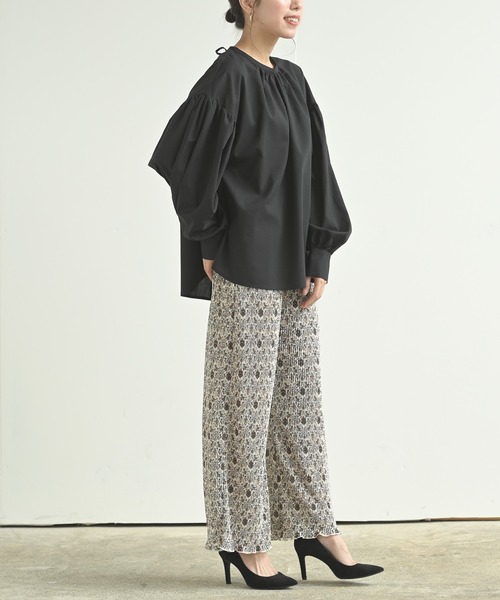 rps（アールピーエス）の「カットプリーツイージーパンツ（その他パンツ・レディース・アイボリー/ブラウン/ブラック・M）」の7枚目の写真