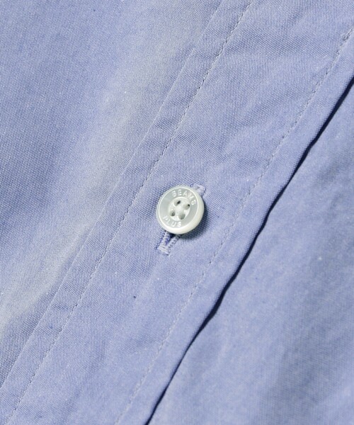 BEAMS PLUS（ビームスプラス）の「Band Collar Pullover 120/3 Broad（シャツ/ブラウス・メンズ・ホワイト/サックスブルー・MEDIUM/SMALL/LARGE/X-SMALL/X-LARGE）」の15枚目の写真