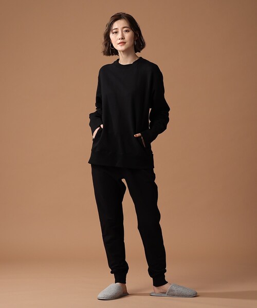 BASECONTROL（ベースコントロール）の「◆【S～Lサイズ展開】多機能裏毛 スウェットパンツ（その他パンツ・レディース・ブラック/ネイビー/グレー・01/02/03）」の6枚目の写真