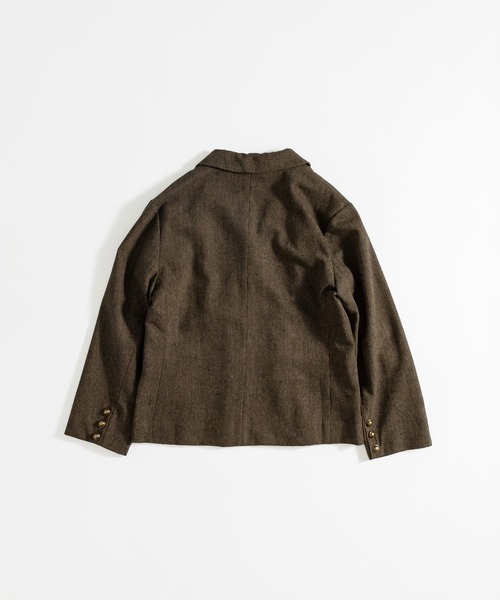 MUHET（ミュエータ）の「【セットアップ可】テーラードダブルジャケット（テーラードジャケット・レディース・ダークブラウン/ネイビー/グレー/ライトブラウン・SMALL/MEDIUM/LARGE）」の15枚目の写真