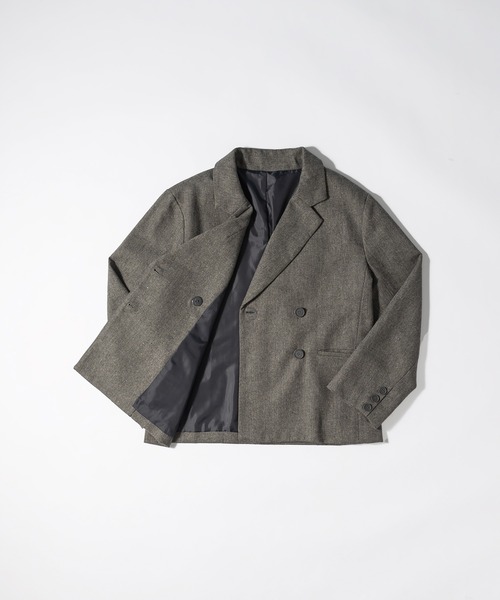 MUHET（ミュエータ）の「【セットアップ可】テーラードダブルジャケット（テーラードジャケット・レディース・ダークブラウン/ネイビー/グレー/ライトブラウン・SMALL/MEDIUM/LARGE）」の7枚目の写真