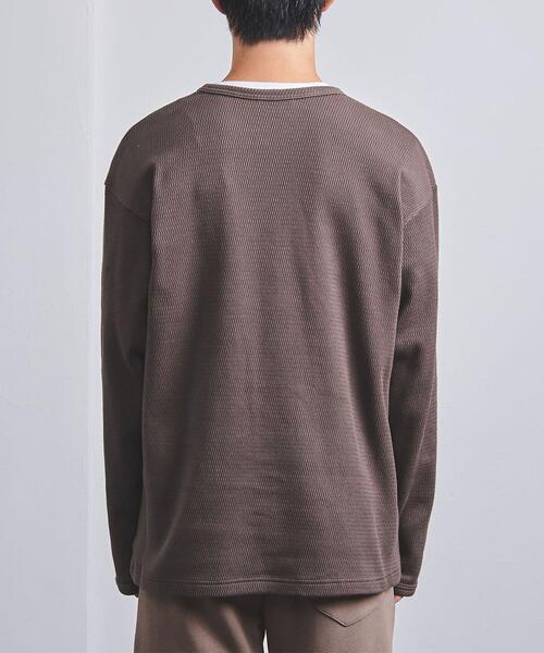 VALET/バレット（バレット）の「＜VALET (バレット）＞ ワッフル クルーネック（Tシャツ/カットソー・メンズ・オフホワイト/ダークグレー・S/M/L）」の7枚目の写真