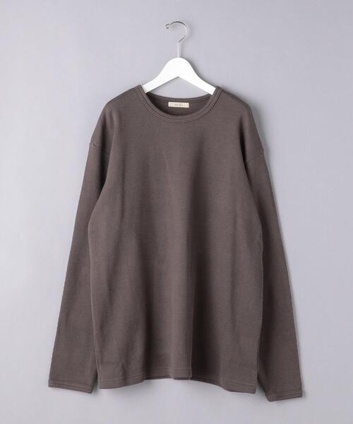 VALET/バレット（バレット）の「＜VALET (バレット）＞ ワッフル クルーネック（Tシャツ/カットソー・メンズ・オフホワイト/ダークグレー・S/M/L）」の18枚目の写真