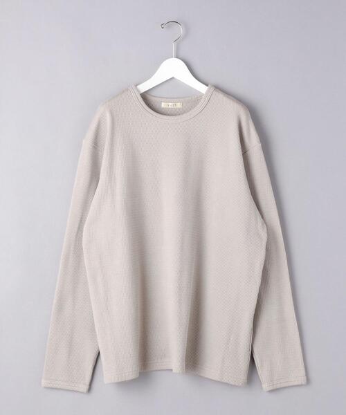 VALET/バレット（バレット）の「＜VALET (バレット）＞ ワッフル クルーネック（Tシャツ/カットソー・メンズ・オフホワイト/ダークグレー・S/M/L）」の12枚目の写真