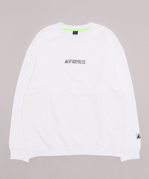 AVIREX（アヴィレックス）の「【SAMRT/スマート】長袖 ロゴ スウェット / LONG SLEEVE LOGO SWET / アヴィレックス / AVIREX（スウェット・レディース・オフホワイト/ライトグレー/ブラック/ホワイト系2/グレー系その他3・MEDIUM/LARGE/X-LARGE/2XL）」の3枚目の写真