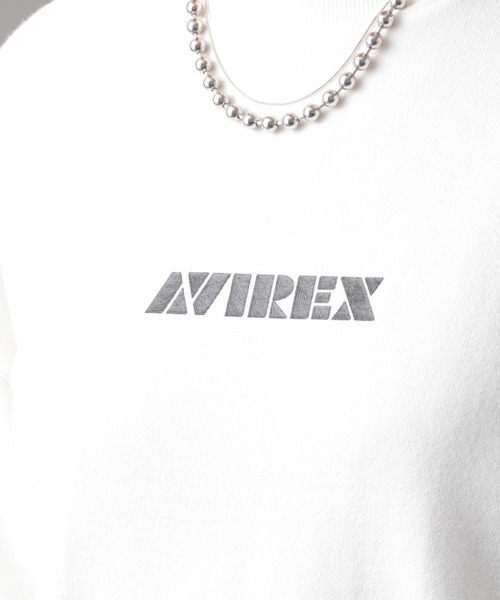 AVIREX（アヴィレックス）の「【SAMRT/スマート】長袖 ロゴ スウェット / LONG SLEEVE LOGO SWET / アヴィレックス / AVIREX（スウェット・レディース・オフホワイト/ライトグレー/ブラック/ホワイト系2/グレー系その他3・MEDIUM/LARGE/X-LARGE/2XL）」の12枚目の写真