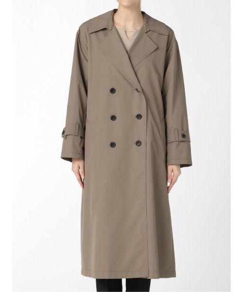 m.f.editorial（エムエフエディトリアル）の「エムエフエディトリアルレディース/m.f.editorial：Women　撥水 オーバーダブルトレンチコート（トレンチコート・レディース・ベージュ/ブラウン・LARGE/MEDIUM/SMALL）」の8枚目の写真