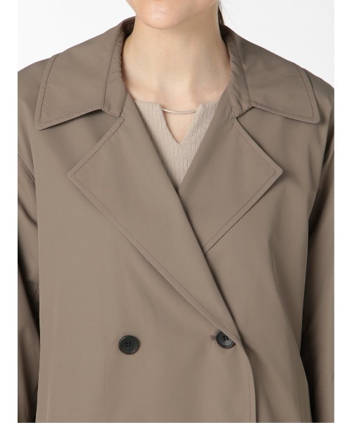 m.f.editorial（エムエフエディトリアル）の「エムエフエディトリアルレディース/m.f.editorial：Women　撥水 オーバーダブルトレンチコート（トレンチコート・レディース・ベージュ/ブラウン・LARGE/MEDIUM/SMALL）」の9枚目の写真