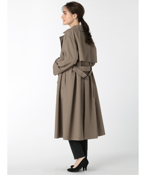 m.f.editorial（エムエフエディトリアル）の「エムエフエディトリアルレディース/m.f.editorial：Women　撥水 オーバーダブルトレンチコート（トレンチコート・レディース・ベージュ/ブラウン・LARGE/MEDIUM/SMALL）」の12枚目の写真