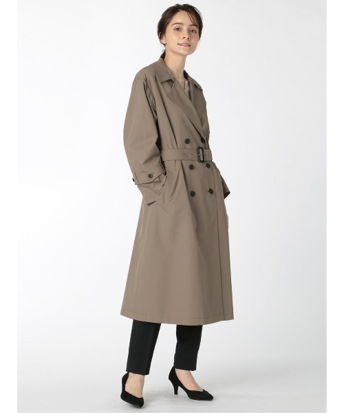 m.f.editorial（エムエフエディトリアル）の「エムエフエディトリアルレディース/m.f.editorial：Women　撥水 オーバーダブルトレンチコート（トレンチコート・レディース・ベージュ/ブラウン・LARGE/MEDIUM/SMALL）」の19枚目の写真