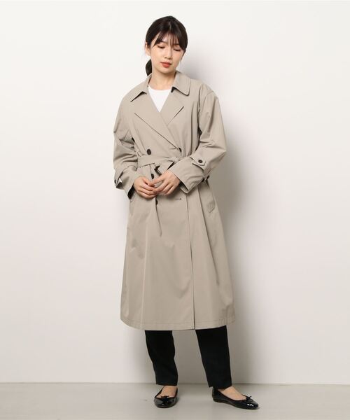 m.f.editorial（エムエフエディトリアル）の「エムエフエディトリアルレディース/m.f.editorial：Women　撥水 オーバーダブルトレンチコート（トレンチコート・レディース・ベージュ/ブラウン・LARGE/MEDIUM/SMALL）」の21枚目の写真
