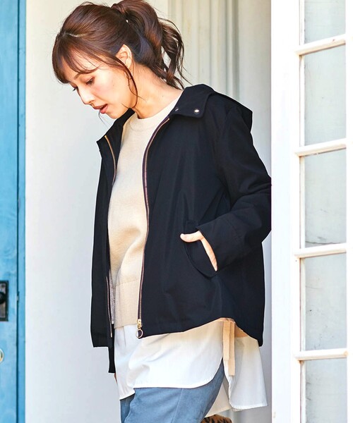 DRESKIP（ドレスキップ）の「◆【S-LL】撥水ボアライナー付きマウンテンパーカー（ブルゾン・レディース・キャメル/カーキ/ブラック・03/02/04/01）」の18枚目の写真