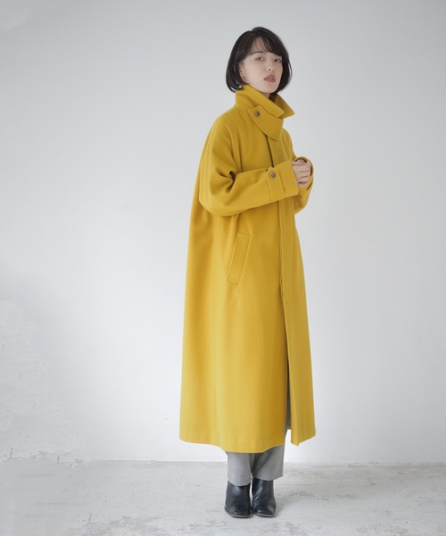 La SRIC（ラスリック）の「La SRIC / ステンカラーロングCT（ステンカラーコート・レディース・イエロー/ブルー・38）」の2枚目の写真