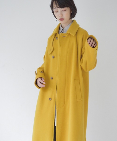 La SRIC（ラスリック）の「La SRIC / ステンカラーロングCT（ステンカラーコート・レディース・イエロー/ブルー・38）」の6枚目の写真