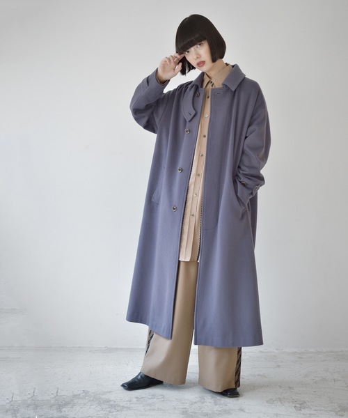 La SRIC（ラスリック）の「La SRIC / ステンカラーロングCT（ステンカラーコート・レディース・イエロー/ブルー・38）」の22枚目の写真