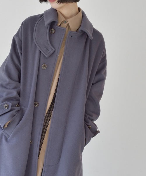 La SRIC（ラスリック）の「La SRIC / ステンカラーロングCT（ステンカラーコート・レディース・イエロー/ブルー・38）」の8枚目の写真