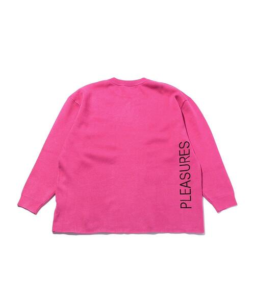 PLEASURES(プレジャー)の「<PLEASURES × New Order> JQD KNIT/ニット(ニット/セーター・メンズ・ライトグレー/ピンク・L/M)」の4枚目の写真