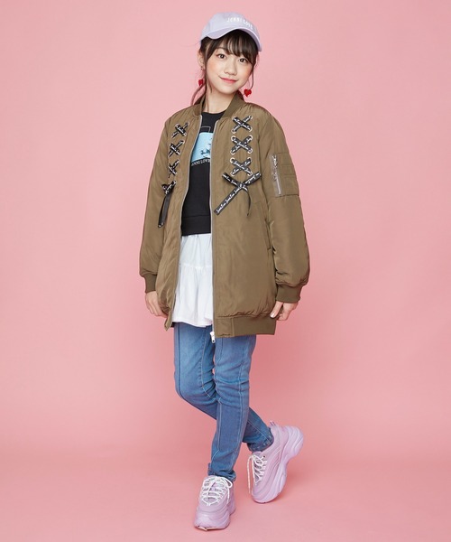 JENNI love（ジェニィラブ）の「レースアップロングMA-1（MA-1）」 - WEAR