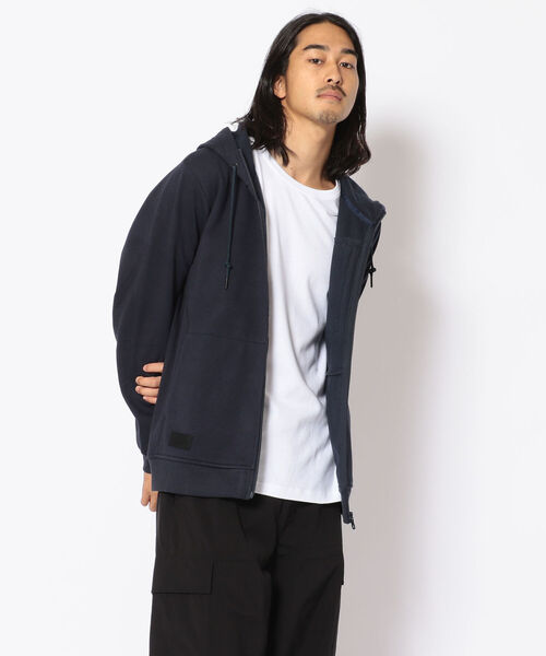 AVIREX（アヴィレックス）の「【AVI-TEX】ウィンドガード フーデッド スウェット パーカー / WIND GUARD HOODED SWEAT PARKA / アヴィレックス / AVIREX（パーカー・メンズ・ライトグレー/ネイビー/Black・MEDIUM/LARGE/X-LARGE/XX-LARGE）」の2枚目の写真