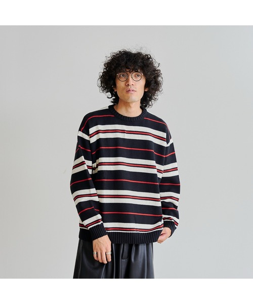 CPCM（シーピーシーエム）の「マルチボーダーニット（ニット/セーター