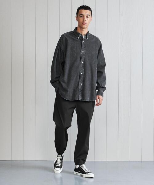 H ビューティーアンドユース　25SS オーバーサイズ ブラックシャツ L エイチ ビューティー＆ユースのオーバーサイズ シャツの商品一覧