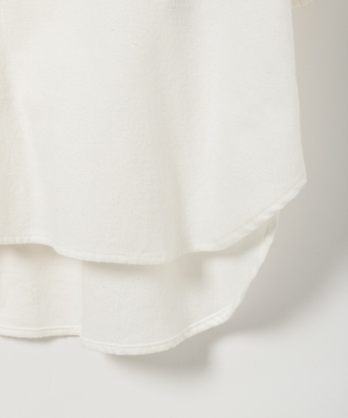 niko and...（ニコアンド）の「ビックカラー2WAYチュニックブラウス（シャツ/ブラウス・レディース・ブラック/オフホワイト/ベージュ・LARGE/MEDIUM）」の7枚目の写真