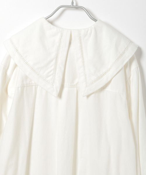 niko and...（ニコアンド）の「ビックカラー2WAYチュニックブラウス（シャツ/ブラウス・レディース・ブラック/オフホワイト/ベージュ・LARGE/MEDIUM）」の22枚目の写真