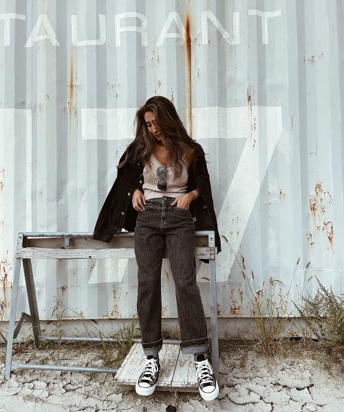 esutoreja（エストレジャ）の「シンプルオーバーデニムジャケット（デニムジャケット・レディース・ブラック/ブルー・FREE）」の20枚目の写真