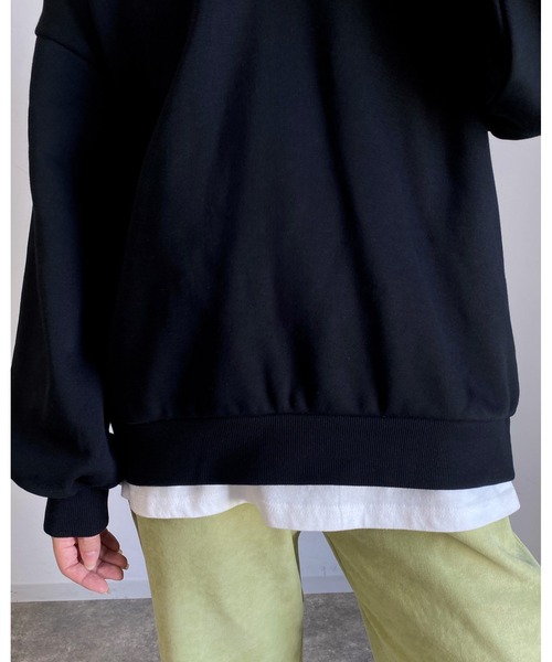 MLI'A(エムリア)の「フロントハーフZIPスウェット(スウェット・レディース・ブラック/グリーン/アイボリー/オートミール・M)」の5枚目の写真