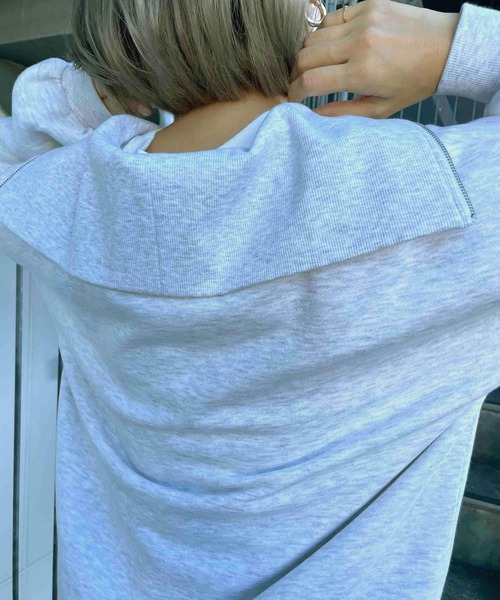 MLI'A(エムリア)の「フロントハーフZIPスウェット(スウェット・レディース・ブラック/グリーン/アイボリー/オートミール・M)」の20枚目の写真