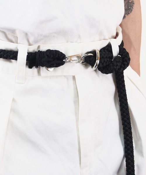 EGO TRIPPING(エゴトリッピング)の「mko10156- SAILING ROPE BELT ベルト(ベルト・メンズ・ブラック・L/M)」の8枚目の写真