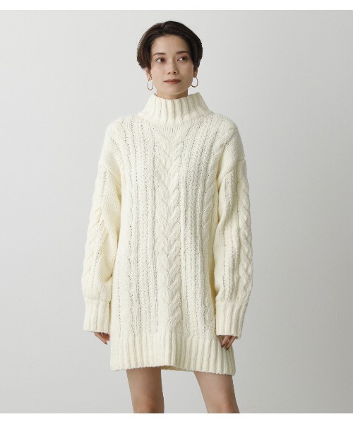 AZUL by moussy（アズールバイマウジー）の「CHENILLE MINI ONEPIECE/シェニールミニワンピース（ワンピース・レディース・アイボリー/ブラック/ライトグリーン・SMALL/MEDIUM）」の11枚目の写真