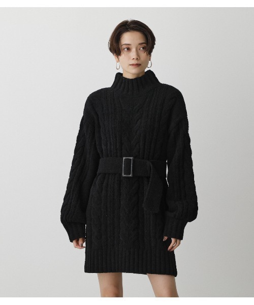 AZUL by moussy（アズールバイマウジー）の「CHENILLE MINI ONEPIECE/シェニールミニワンピース（ワンピース・レディース・アイボリー/ブラック/ライトグリーン・SMALL/MEDIUM）」の12枚目の写真