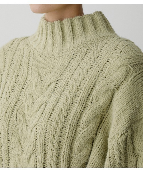 AZUL by moussy（アズールバイマウジー）の「CHENILLE MINI ONEPIECE/シェニールミニワンピース（ワンピース・レディース・アイボリー/ブラック/ライトグリーン・SMALL/MEDIUM）」の14枚目の写真