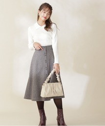 PROPORTION BODY DRESSING | ラメツイードフレアースカート / 1211220512(スカート)