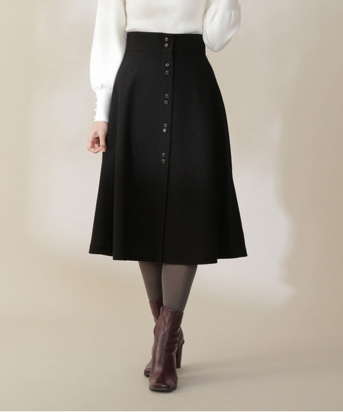 PROPORTION BODY DRESSING（プロポーションボディドレッシング）の「ラメツイードフレアースカート / 1211220512（スカート・レディース・ブルー系その他/グレー/ブラック・SMALL/MEDIUM/X-SMALL）」の7枚目の写真