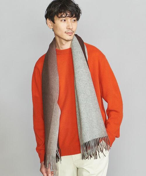 BEAUTY&YOUTH UNITED ARROWS(ビューティーアンドユースユナイテッドアローズ)の「BY グラデーション ストール(マフラー・メンズ・ダークブラウン/ネイビー・FREE)」の11枚目の写真