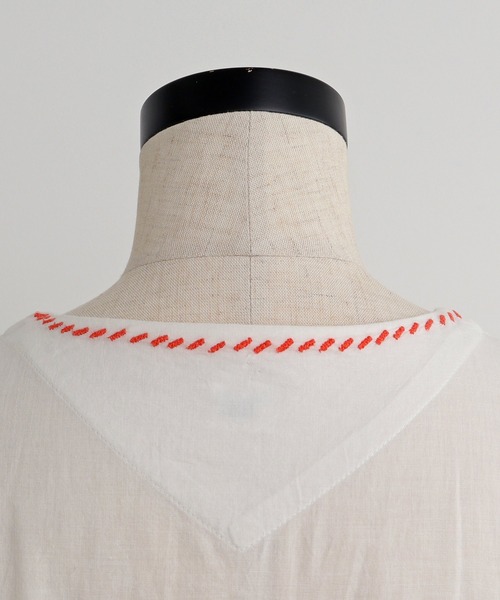 chambre de charme(シャンブルドゥシャーム)の「cdc レモンの花刺繍 ワンピース(ワンピース・レディース・オフホワイト/ブラック・FREE)」の20枚目の写真