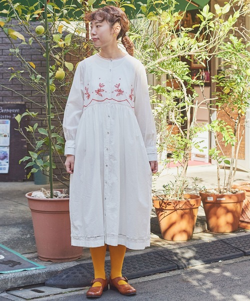 安い 本店 レモンの花刺繍 ワンピース ドレス レモンの花刺繍 Charme シャンブルドゥシャーム のワンピース Cdc Cdc ワンピース 買取 熊本