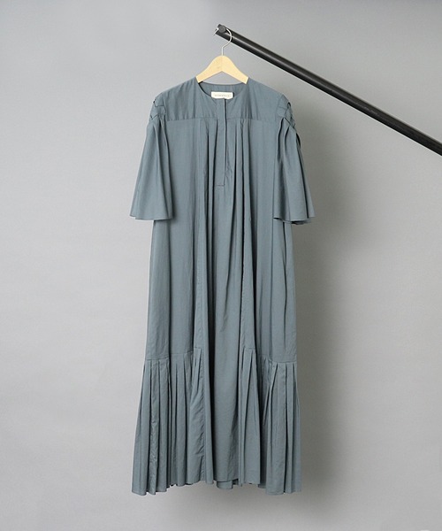SAYAKADAVIS（サヤカディヴィス）の「【 SAYAKA DAVIS / サヤカデイヴィス 】 Basket Sleeve Long Dress / バスケットスリーブロングドレス（ワンピース・レディース・ブルー/ブラック・X-SMALL）」の2枚目の写真