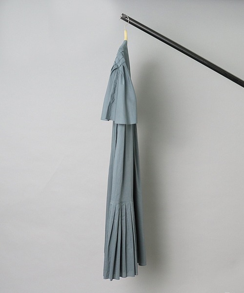 SAYAKADAVIS（サヤカディヴィス）の「【 SAYAKA DAVIS / サヤカデイヴィス 】 Basket Sleeve Long Dress / バスケットスリーブロングドレス（ワンピース・レディース・ブルー/ブラック・X-SMALL）」の3枚目の写真