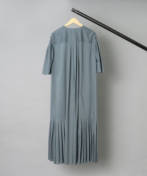 SAYAKADAVIS（サヤカディヴィス）の「【 SAYAKA DAVIS / サヤカデイヴィス 】 Basket Sleeve Long Dress / バスケットスリーブロングドレス（ワンピース・レディース・ブルー/ブラック・X-SMALL）」の4枚目の写真