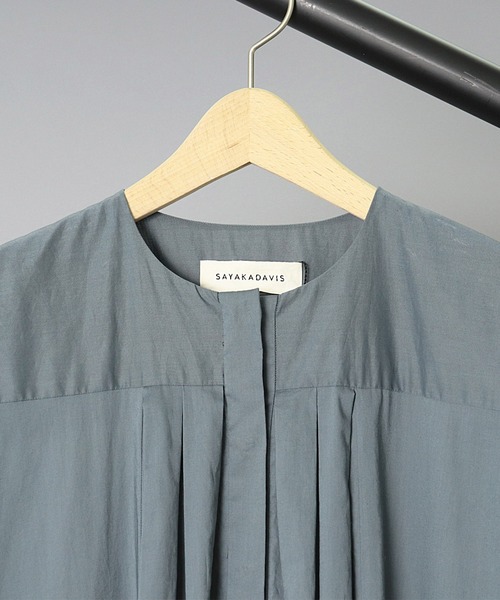 SAYAKADAVIS（サヤカディヴィス）の「【 SAYAKA DAVIS / サヤカデイヴィス 】 Basket Sleeve Long Dress / バスケットスリーブロングドレス（ワンピース・レディース・ブルー/ブラック・X-SMALL）」の6枚目の写真