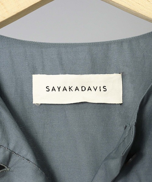 SAYAKADAVIS（サヤカディヴィス）の「【 SAYAKA DAVIS / サヤカデイヴィス 】 Basket Sleeve Long Dress / バスケットスリーブロングドレス（ワンピース・レディース・ブルー/ブラック・X-SMALL）」の8枚目の写真