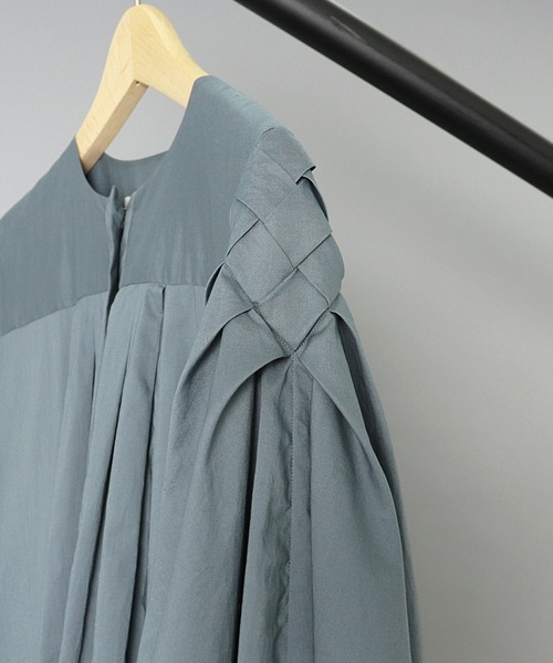 SAYAKADAVIS（サヤカディヴィス）の「【 SAYAKA DAVIS / サヤカデイヴィス 】 Basket Sleeve Long Dress / バスケットスリーブロングドレス（ワンピース・レディース・ブルー/ブラック・X-SMALL）」の11枚目の写真