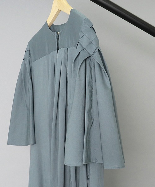 SAYAKADAVIS（サヤカディヴィス）の「【 SAYAKA DAVIS / サヤカデイヴィス 】 Basket Sleeve Long Dress / バスケットスリーブロングドレス（ワンピース・レディース・ブルー/ブラック・X-SMALL）」の10枚目の写真
