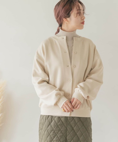 ITEMS URBANRESEARCH（アイテムズ アーバンリサーチ）の「ダンボール2WAYプルオーバー（スウェット・レディース・チャコールグレー/ベージュ/ブルー/グリーン・FREE）」の3枚目の写真