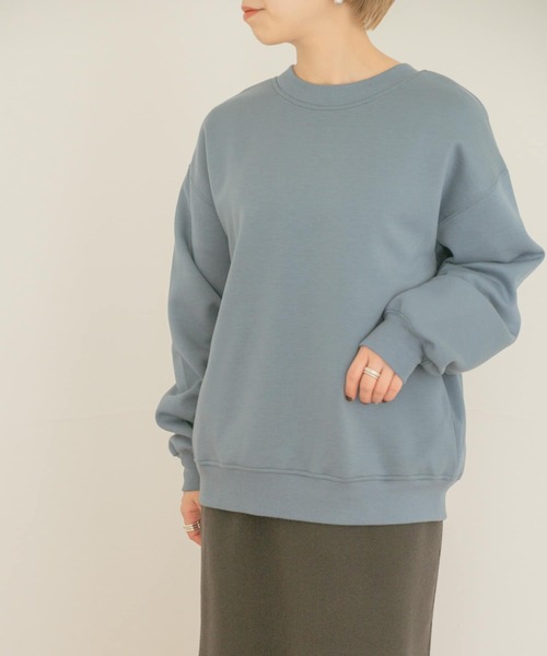 ITEMS URBANRESEARCH（アイテムズ アーバンリサーチ）の「ダンボール2WAYプルオーバー（スウェット・レディース・チャコールグレー/ベージュ/ブルー/グリーン・FREE）」の11枚目の写真